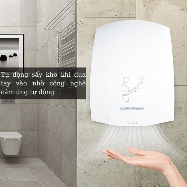 Nguyên lý hoạt động của máy sấy khô tay tự động