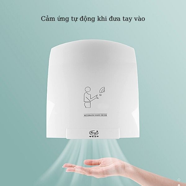 Công nghệ cảm ứng tự động sấy khô tay