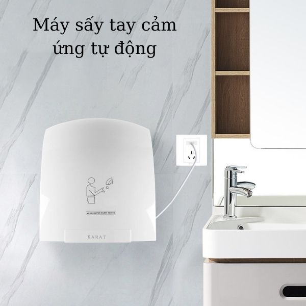 Máy sấy khô tay cảm ứng tự động cao cấp, chất lượng hiện nay