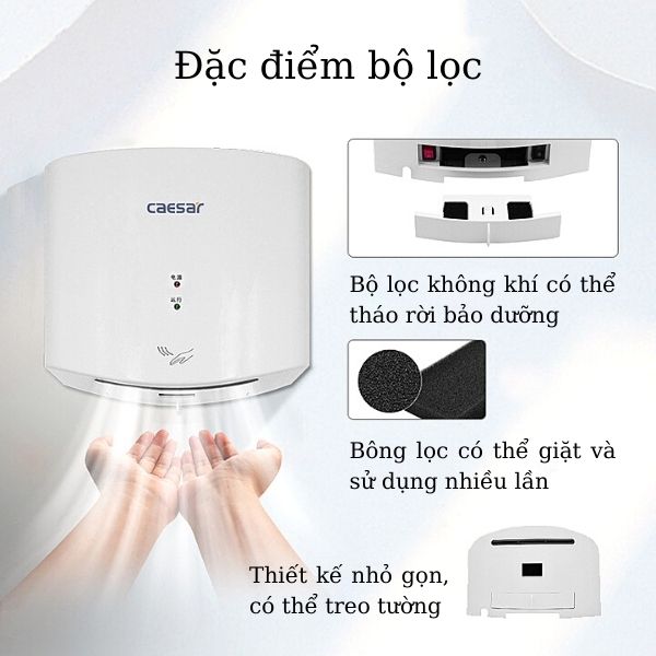 Thiết kế hệ thống bộ lọ tách rời, dễ dàng vệ sinh