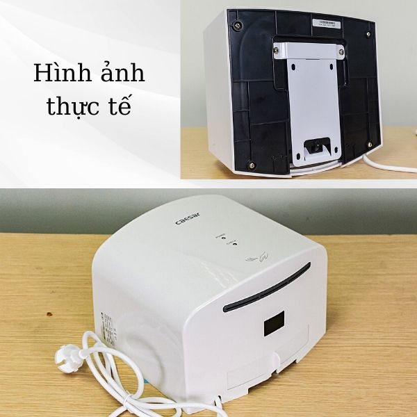 Hình ảnh thực tế máy sấy tay diệt khuẩn tự động