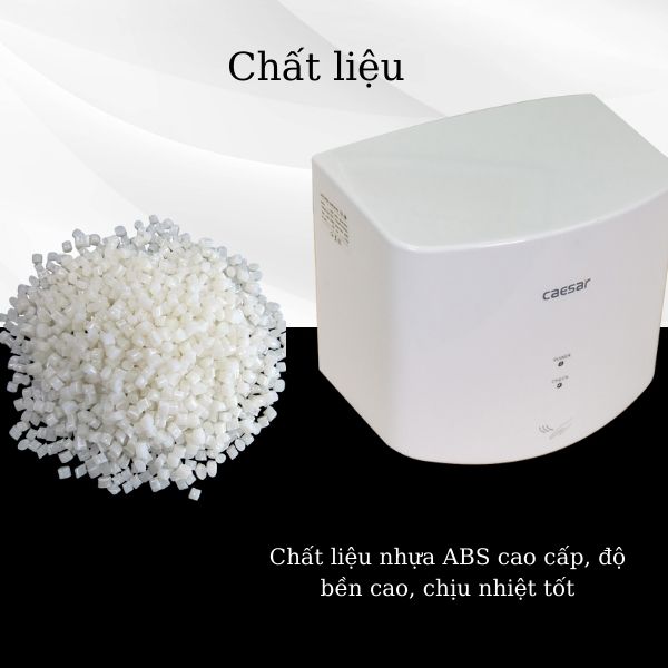 Máy sấy tay sản xuất từ chất liệu nhựa ABS cao cấp