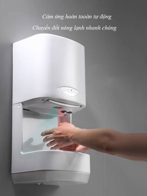 Nguyên lý hoạt động cảm ứng thân thiện của máy sấy khô tay tự động