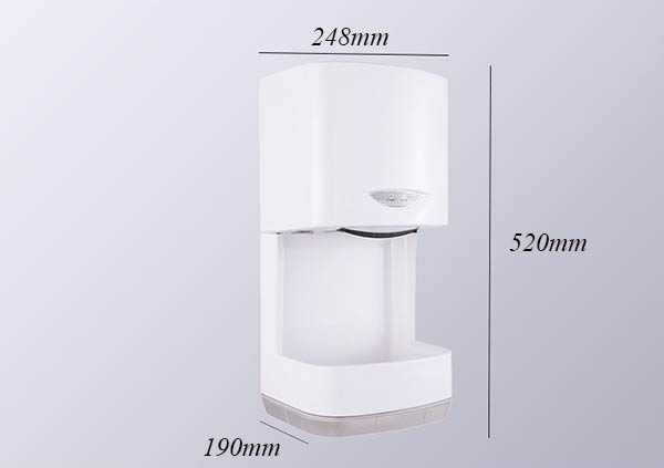 Chi tiết kích thước máy sấy tay cảm ứng tự động