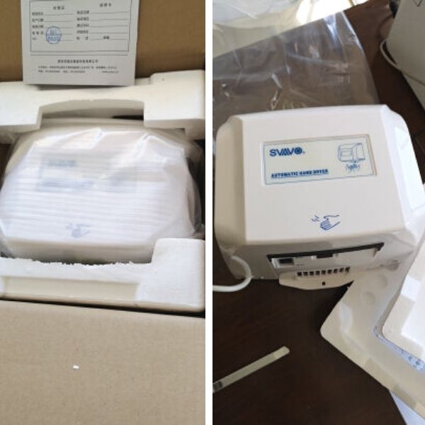 Hình ảnh thực tế máy sấy tay nhập khẩu SVAVO