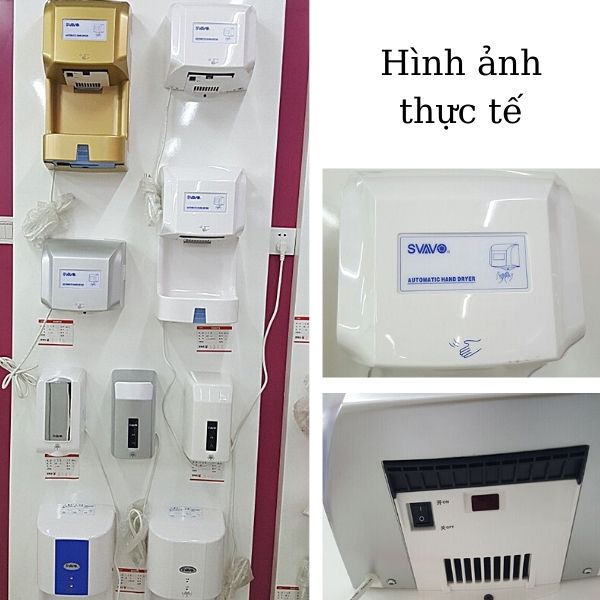 Hình ảnh thực tế máy sấy tay nhập khẩu SVAVO