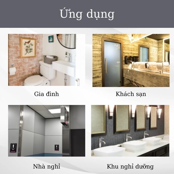 Ứng dụng của máy sấy tóc nhập khẩu Interhasa