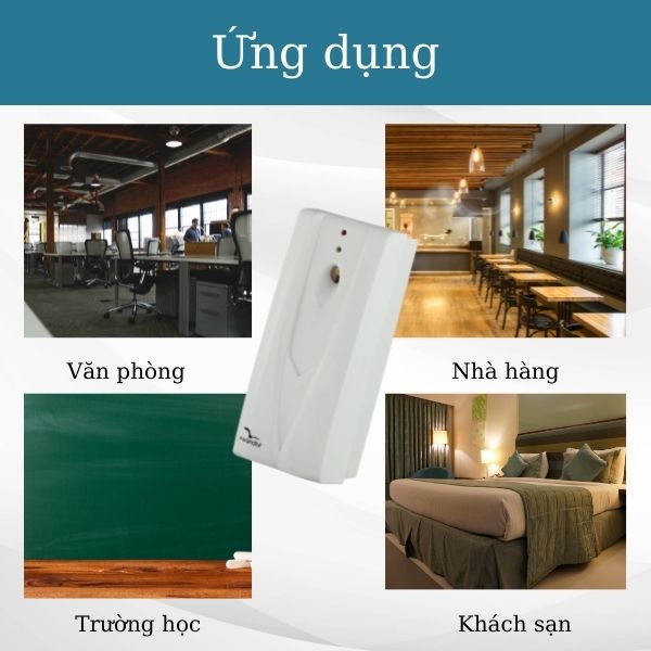 Một số vị trí sử dụng máy xịt thơm văn phòng