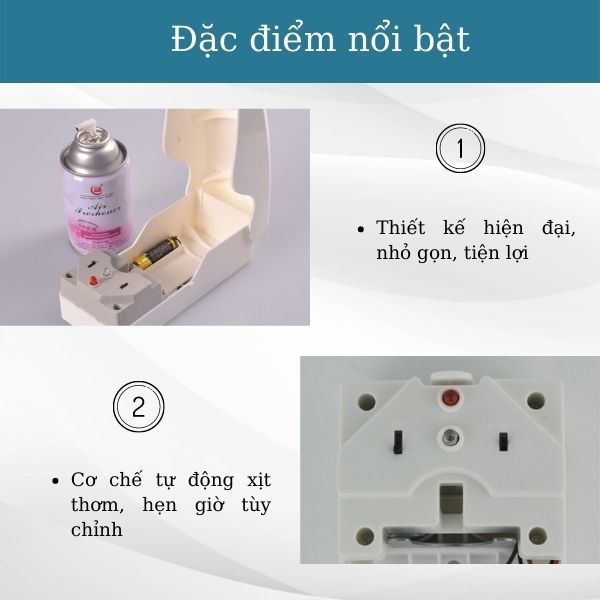 Đặc điểm nổi bật của máy xịt phòng tự động 