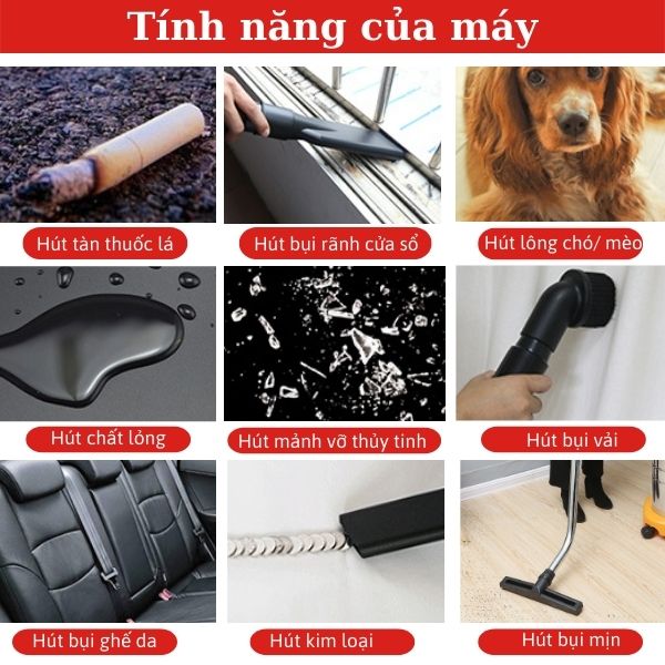 Máy hút bụi công nghiệp cho gia đình hút được những gì