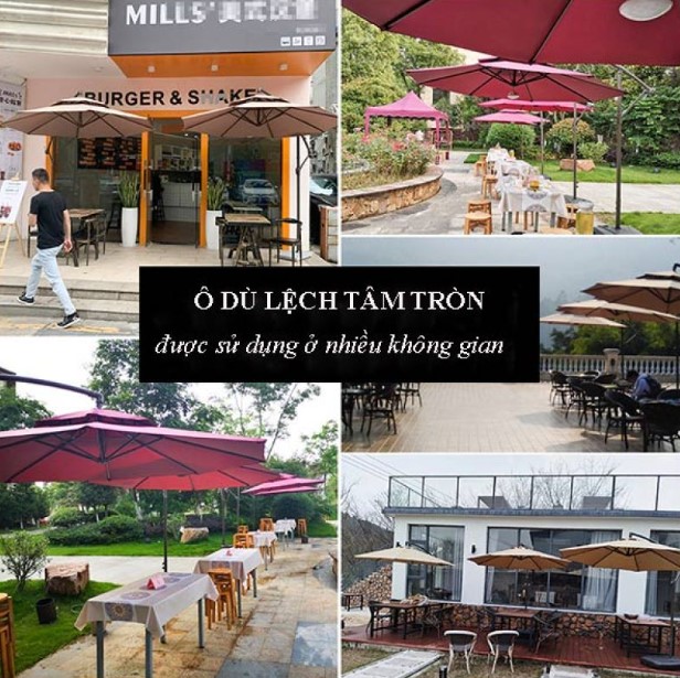 Ô lệch tâm tròn 3m được ứng dụng vô cùng đa dạng