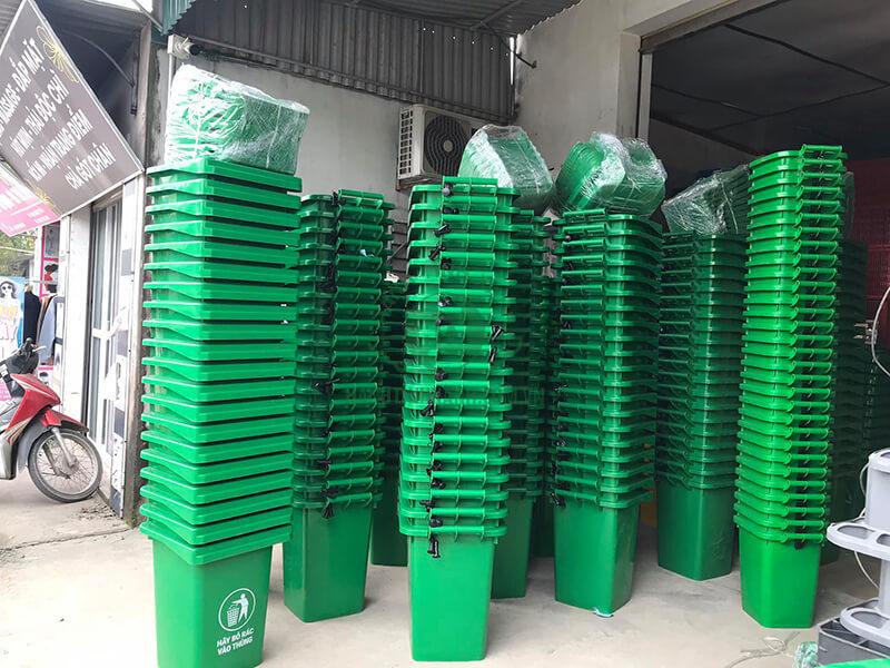 Bàn giao thùng rác 60 lít cho đại lý tại Quận Thanh Khê