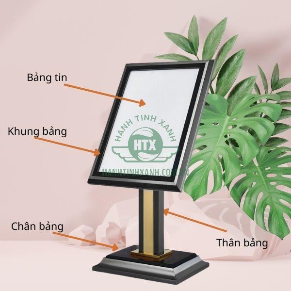 Chi tiết các bộ phận cấu thành bảng chào mừng