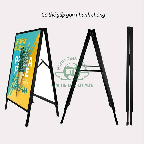 Standee quảng cáo mang tính tiện lợi cao, dễ dàng di chuyển vị trí sử dụng