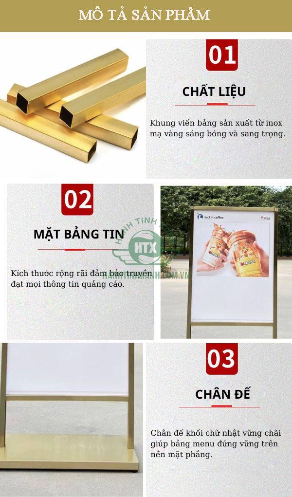 Chi tiết đặc điểm thiết kế bảng Standee quảng cáo