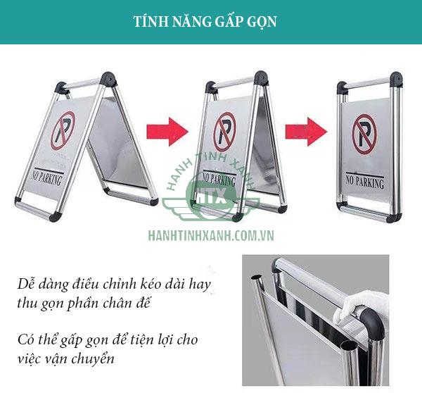 Dễ dàng sử dụng, thậm chí biển báo đỗ xe còn có thể gấp gọn