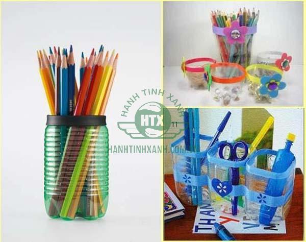 Những hộp bút xinh xắn trên góc bàn học tập của bé