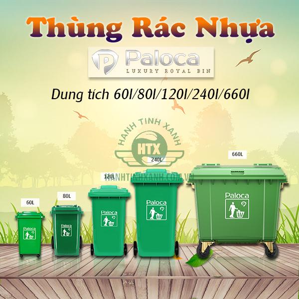 Thùng rác nhựa Paloca - Giải pháp xử lý rác thải tại nguồn hiệu quả