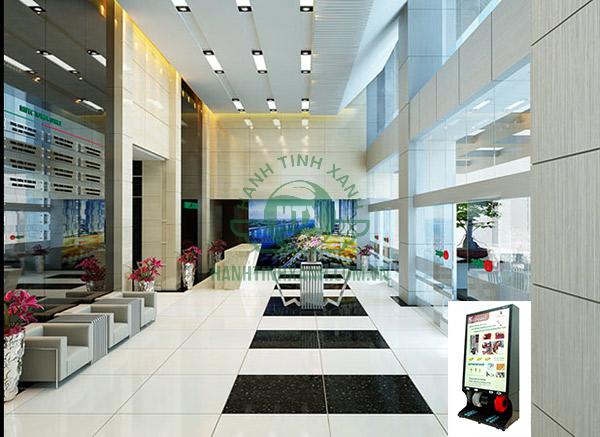 Máy đánh giày thường được trang bị tại sảnh tòa nhà văn phòng