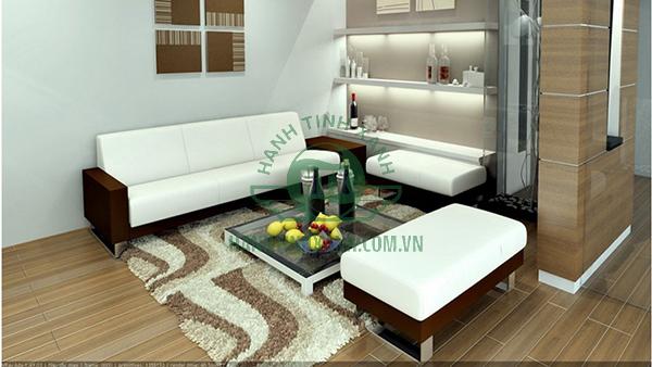 Những chiếc ghế không lưng tựa được dùng trong phòng khách chật hẹp