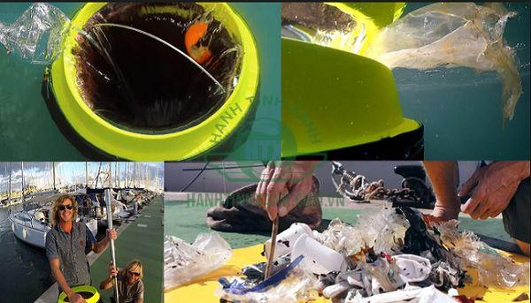 Thùng rác đại dương có khả năng thu gom tất cả các loại rác thải trôi nổi trên mặt biển
