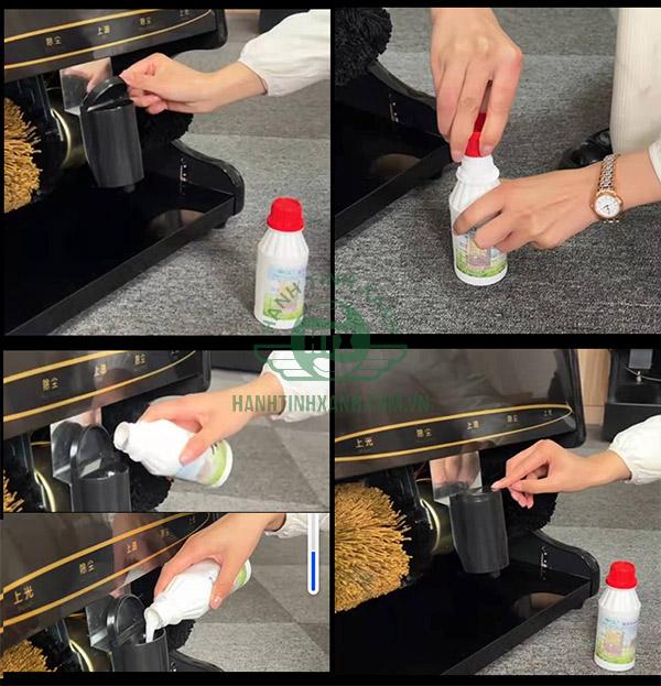 Các bước thay mới xi đánh giày