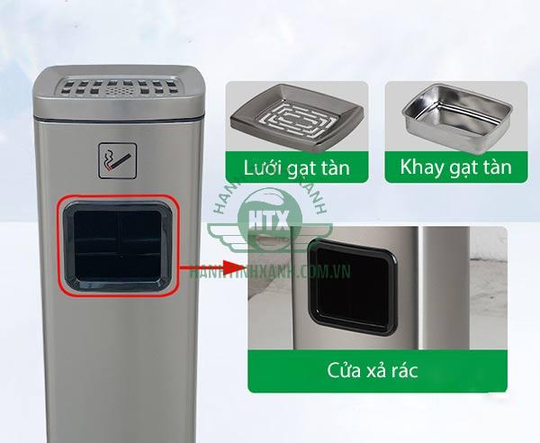 Cấu tạo trụ gạt tàn thuốc lá chuyên dụng