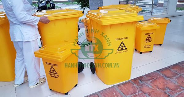 Thùng rác y tế màu vàng chuyên dùng cho bệnh viện