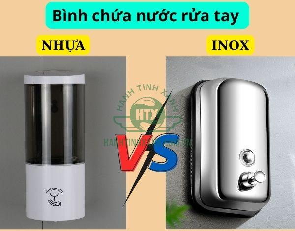 So sánh 2 loại bình đựng nước rửa tay được dùng nhiều nhất hiện nay