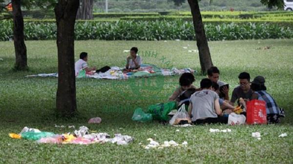 Bố trí thùng rác trong công viên sao cho hiệu quả