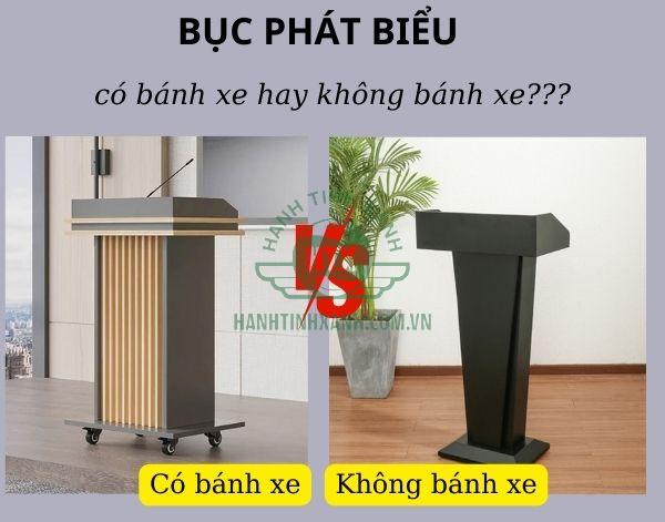 So sánh 2 loại bục phát biểu