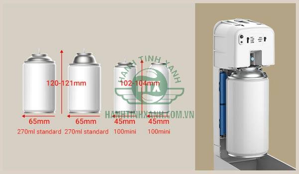 Đảm bảo sử dụng đúng loại bình đựng dung dịch cho máy