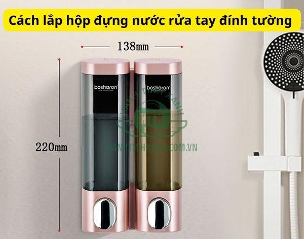 Hướng dẫn bạn các bước để lắp đặt hộp đựng nước rửa tay treo tường