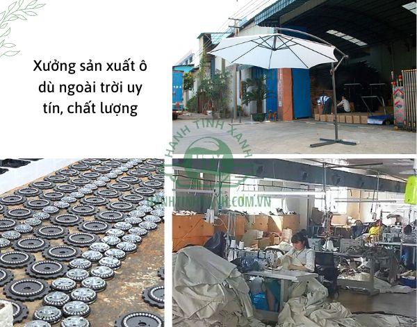 Xưởng san xuất, tổng kho phân phối ô che nắng giá rẻ, uy tín