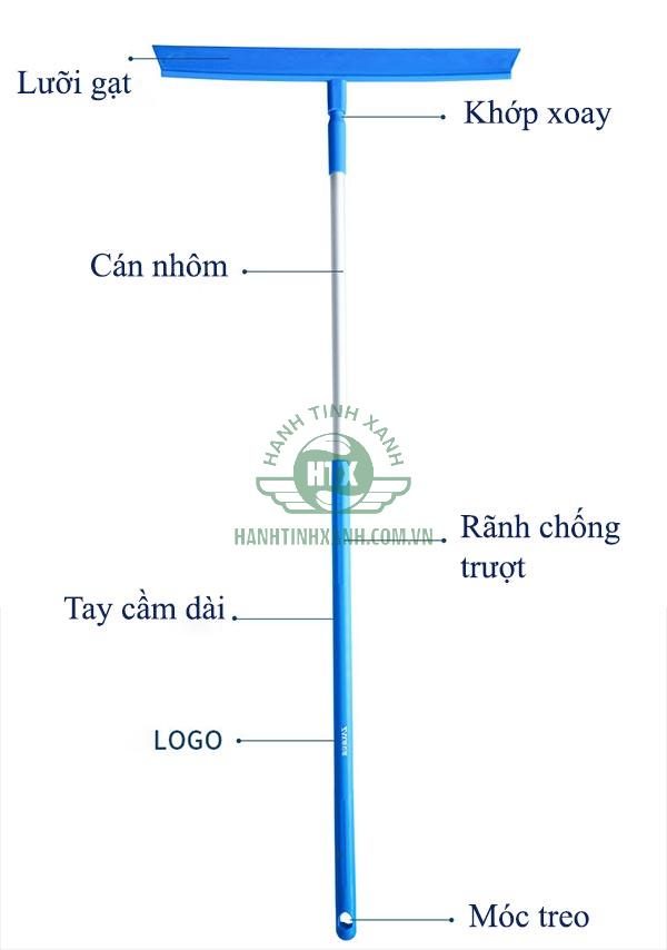 Các bộ phận cấu thành cây gạt nước cho sàn