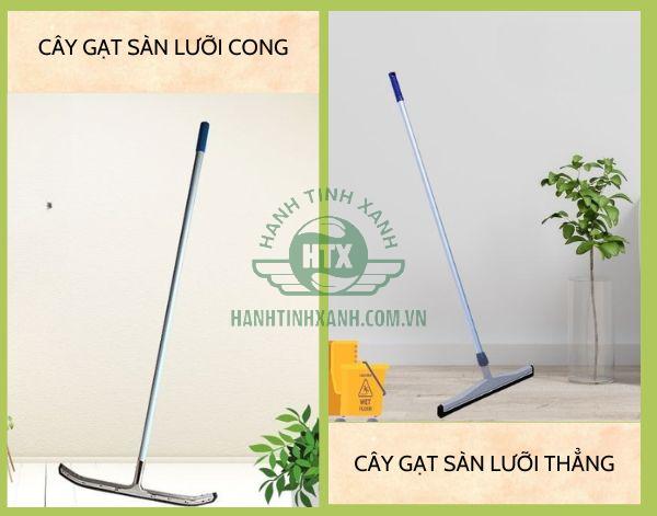 2 loại cây gạt nước sàn nhà loại lưỡi cong và lưỡi thẳng