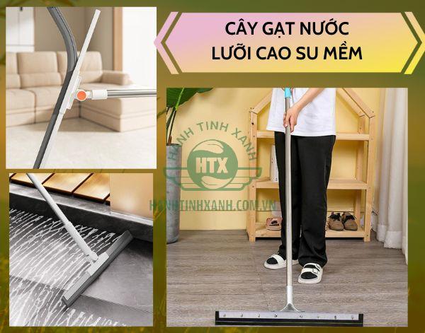 Mẫu cây gạt nước sàn nhà lưỡi cao su mềm cao cấp