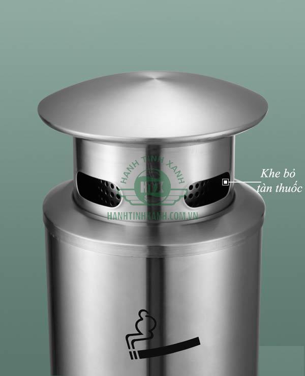 Chi tiết cấu thành trụ đựng tàn thuốc chỉn chu, chất lượng