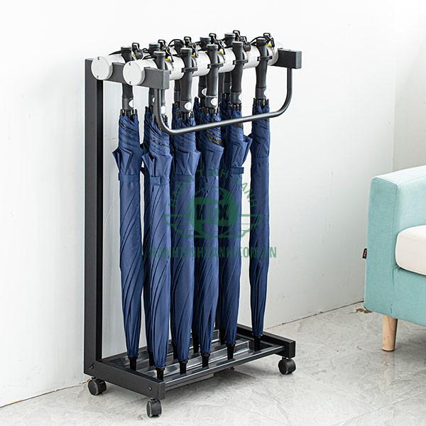 Mẫu kệ đựng dù làm bằng thép phun sơn chuyên dùng tại nhà hàng, khách sạn