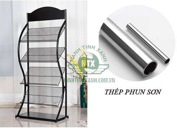 Kệ thép phun sơn đựng tạp chí