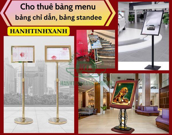 Dịch vụ cho thuê các bảng menu, bảng thông tin