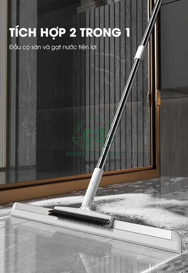 Tích hợp 2 trong 1 đầu cọ sàn và đầu gạt nước
