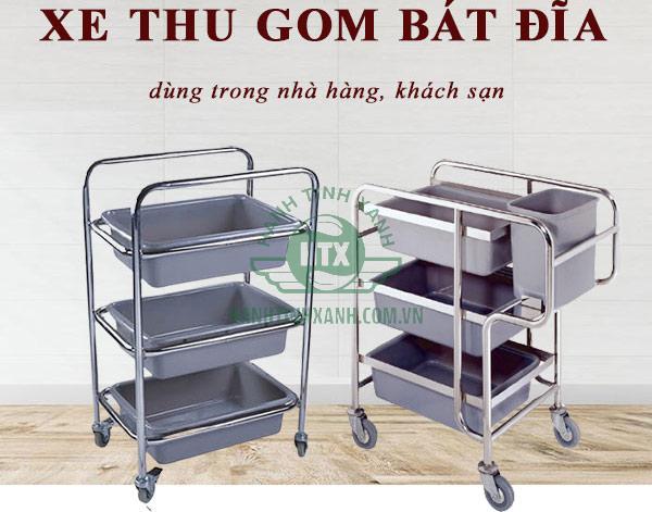 Mẫu xe thu dọn bát đĩa nhà hàng tại Hành Tinh Xanh