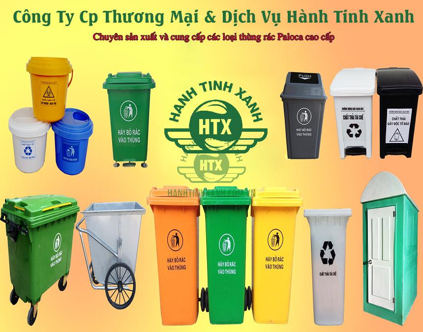 Thùng rác nhựa Paloca - Giải pháp xử lý rác thải tại nguồn hiệu quả