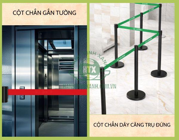 So sánh 2 loại cột chắn trụ đứng và cột chắn gắn tường