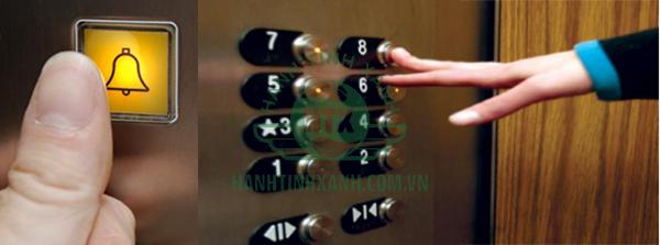 những nút nhấn cơ bản trong thang máy