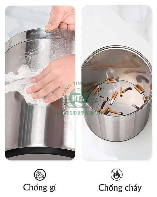 Điểm khác biệt của thùng rác inox nhập khẩu so với thùng rác inox trong nước