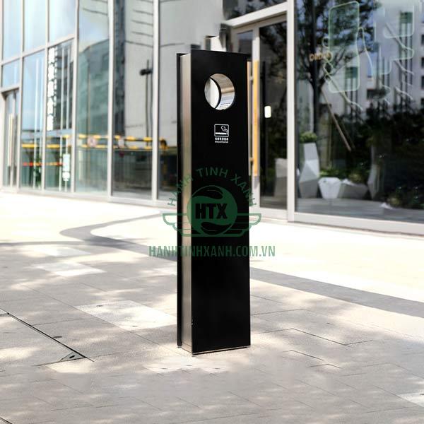 Cây gạt tàn kiểu dáng trụ đứng đặt sàn thiết kế sang trọng hơn