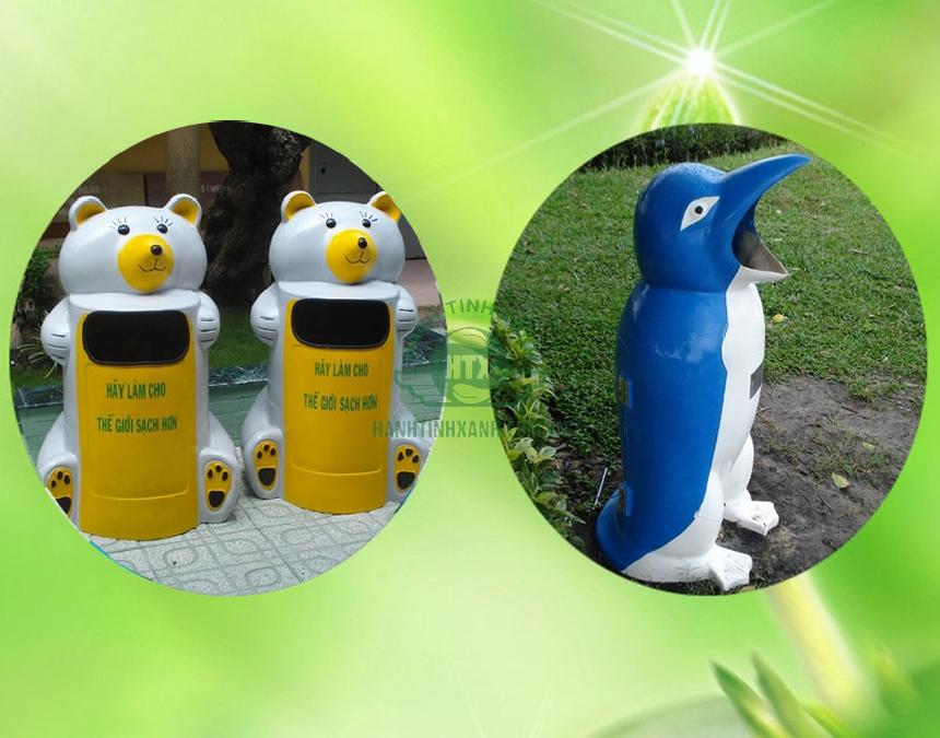 Giới thiệu đôi nét về thùng rác hình thú