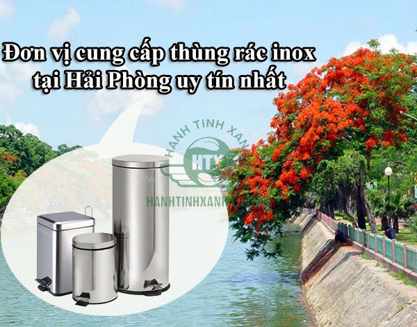 Đơn vị cung cấp thùng rác inox tại Hải Phòng uy tín